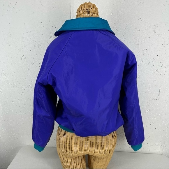Vintage Columbia Medium Purple & Turquoise Reversible Ski Jacket - Picture 10 of 15
